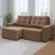Estofado Pequim II com 03 Lugares Retrátil Veluplus 750017 Bege - Uatumã