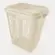 Cesto de Roupas Plástico Telado Retangular 46L Branco/Incolor - Plasvale
