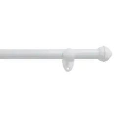 Kit para Varão de Cortina Prátiko Pro com 2 Suportes 19MM 200CM Branco - Bella Arte