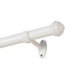 Kit para Varão de Cortina Prátiko Pro com 2 Suportes 28MM 150CM Branco - Bella Arte