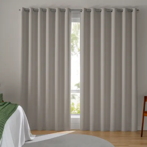 Cortina Pratika 260X170 Flame/Bege Duna - Bella Janela