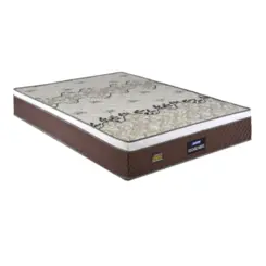 Colchão Queen Stone Plus Misto AG60 Pillow OneFace Suporta até 200kg 28X158X198 Marrom/Branco - Gazin