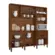 Cozinha Ferrara Compacta com 06 Portas 02 Gavetas 8930 Nogueira Off White/Ripado FCI - Kits Paraná