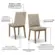 Conjunto de Mesa Vertice Redonda com 06 Cadeiras Elena 1.4 SE758-541 Nature/Off White Creme - Henn