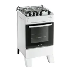 Fogão Milão Top com 04 Bocas Tampo Inox Acendimento Automático 300001776 Bivolt Branco - Atlas