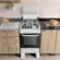 Fogão Milão Top com 04 Bocas Tampo Inox Acendimento Automático 300001776 Bivolt Branco - Atlas