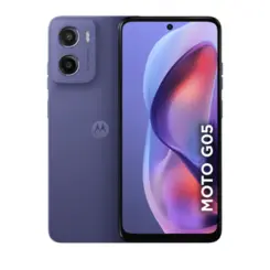 Smartphone Moto G05 128GB 12GB (4GB RAM + 8GB RAM Boost), Câmera 50MP, IA, Superbrilho PB6K0036BR Violeta - Motorola