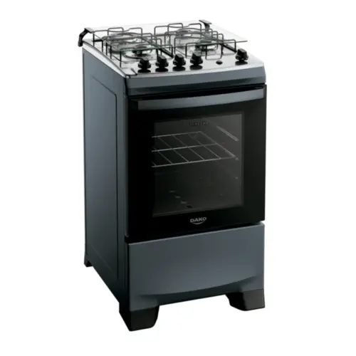 Fogão Supreme com 04 Bocas Tampo Inox Acendimento Automático 300001837 Bivolt Titanium - Dako