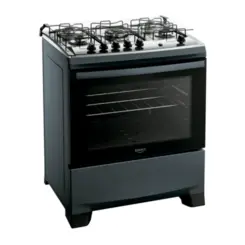 Fogão Supreme com 05 Bocas Tampo Inox Acendimento Automático 300001849 Bivolt Titanium - Dako