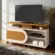Rack Orbis com 1 Porta Deslizante 1.36 Cinamomo/Off White - HB Móveis