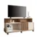 Rack Graci com 2 Portas Deslizantes 1.36 Castanho/Off White - HB Móveis