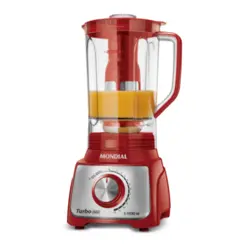 Liquidificador Turbo Inox L-1100 RI 127v Vermelho - Mondial