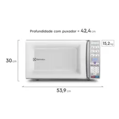 Micro-ondas com Função Tira Odor e Manter Aquecido 34L MEO44 127v Branco - Electrolux