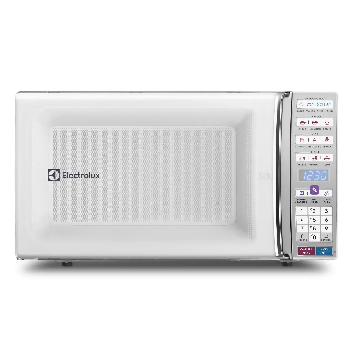 Micro-ondas com Função Tira Odor e Manter Aquecido 34L MEO44 127v Branco - Electrolux