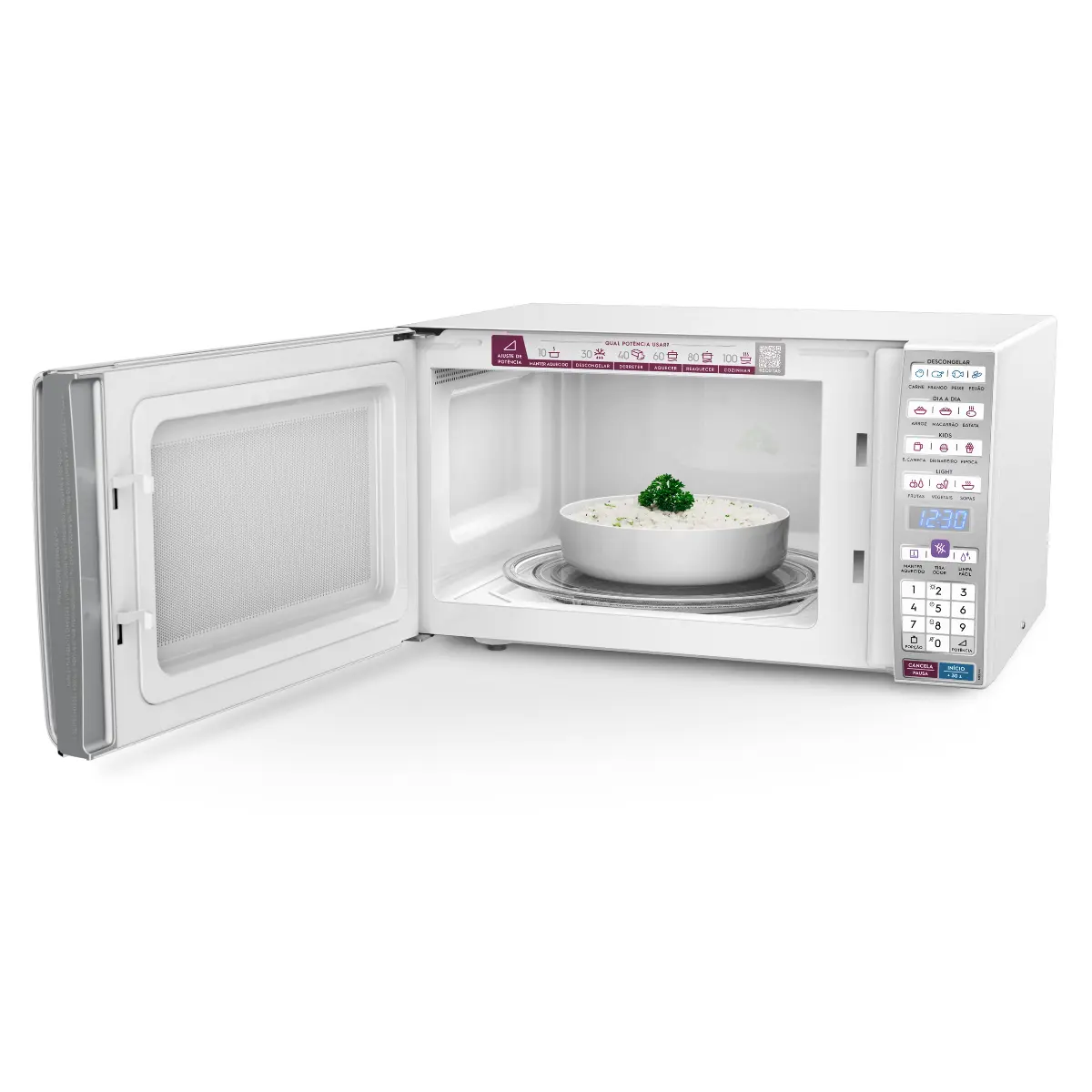 Micro-ondas com Função Tira Odor e Manter Aquecido 34L MEO44 127v Branco - Electrolux