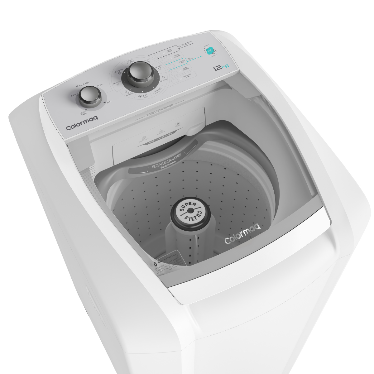 Lavadora de Roupa Automática 12kg LCA12BBR1NAC/2 127v Branca - Colormaq ...