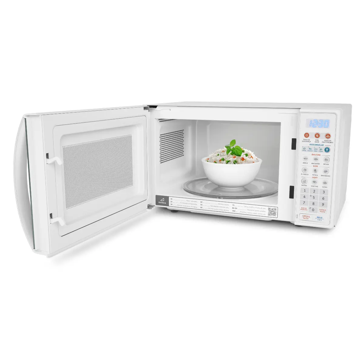 Micro-ondas com Função Tira Odor e Descongelar 20L MTO30 Branco - Electrolux