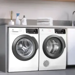 Lavadora Frontal Premium Care com Água Quente/Vapor Inverter 11kg LFE11 127v Branco - Electrolux