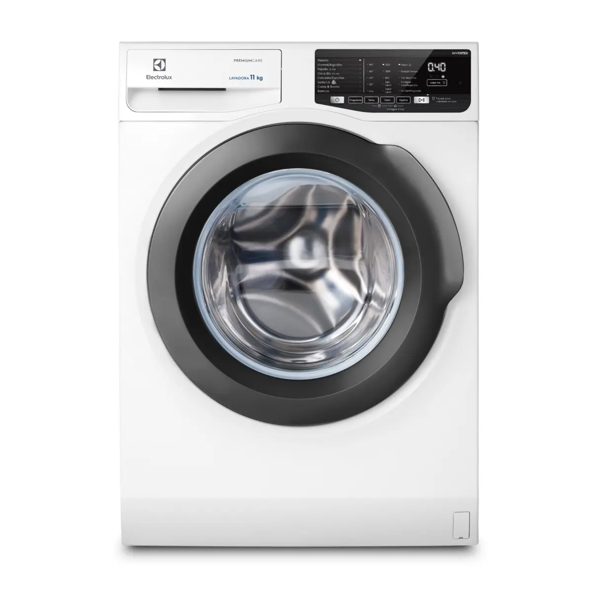 Lavadora Frontal Premium Care com Água Quente/Vapor Inverter 11kg LFE11 127v Branco - Electrolux