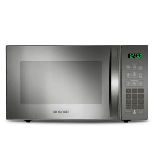 Micro-ondas Espelhado com Display Digital 34L MO-02-34-E 127v Cinza - Mondial