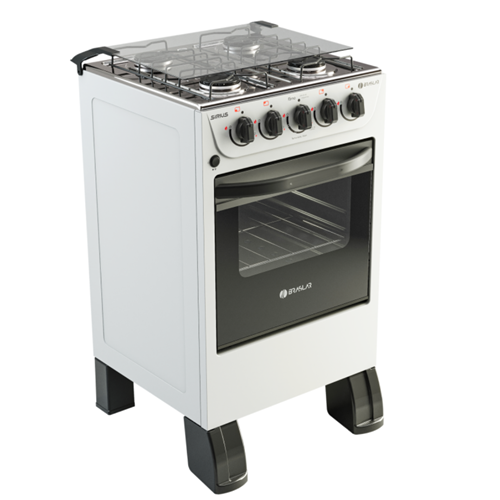 Fogão 4 Bocas Braslar New Sirius Plus Branco - Bivolt