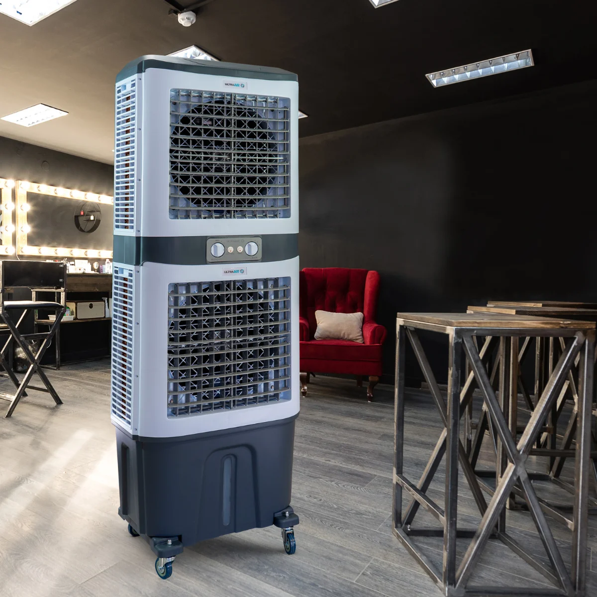 Climatizador Ar Ultra 80 Double 500w 2 Hélices + 3 Velocidades 80L 127v Cinza - Ultra Ar