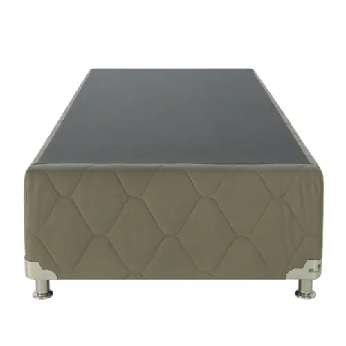 Base Box Lírio Veludo Madeira de Reflorestamento 38X79X198 Verde Claro - Marjom