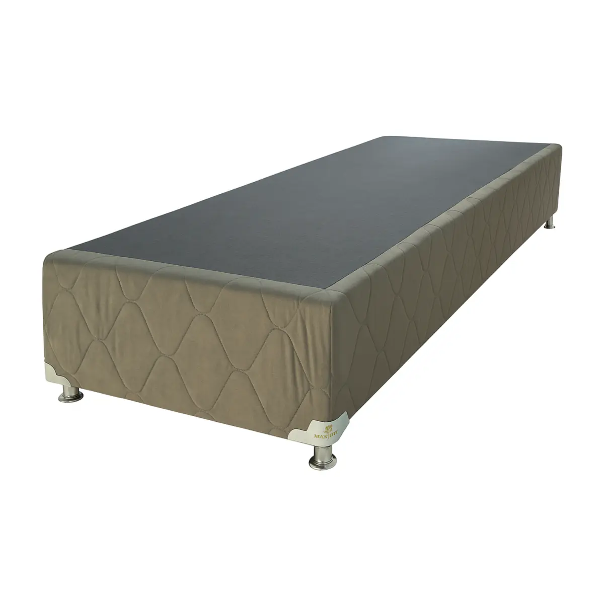 Base Box Lírio Veludo Madeira de Reflorestamento 38X79X198 Verde Claro - Marjom