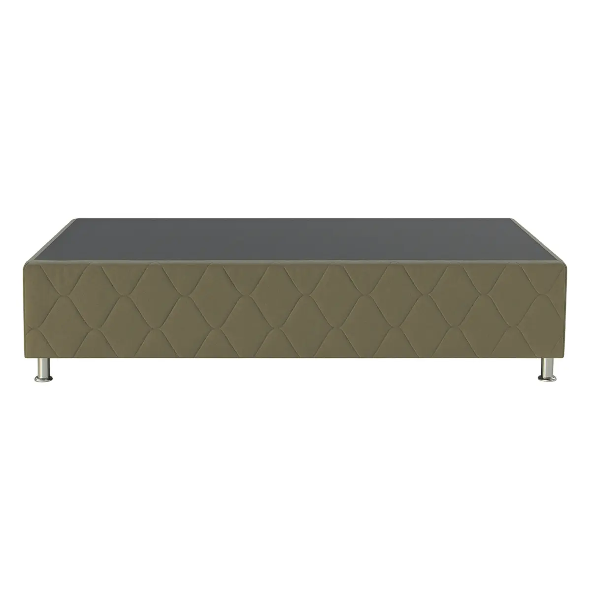 Base Box Lírio Veludo Madeira de Reflorestamento 38X79X198 Verde Claro - Marjom