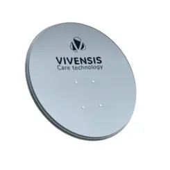 Antena Parabólica Monoponto Externa Banda KU Chapa 75cm 492 Cinza - Vivensis