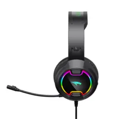 Headset Gamer Viper Pro Mamba RGB USB com Microfone Omnidirecional Removível V1403 Preto - Vivensis