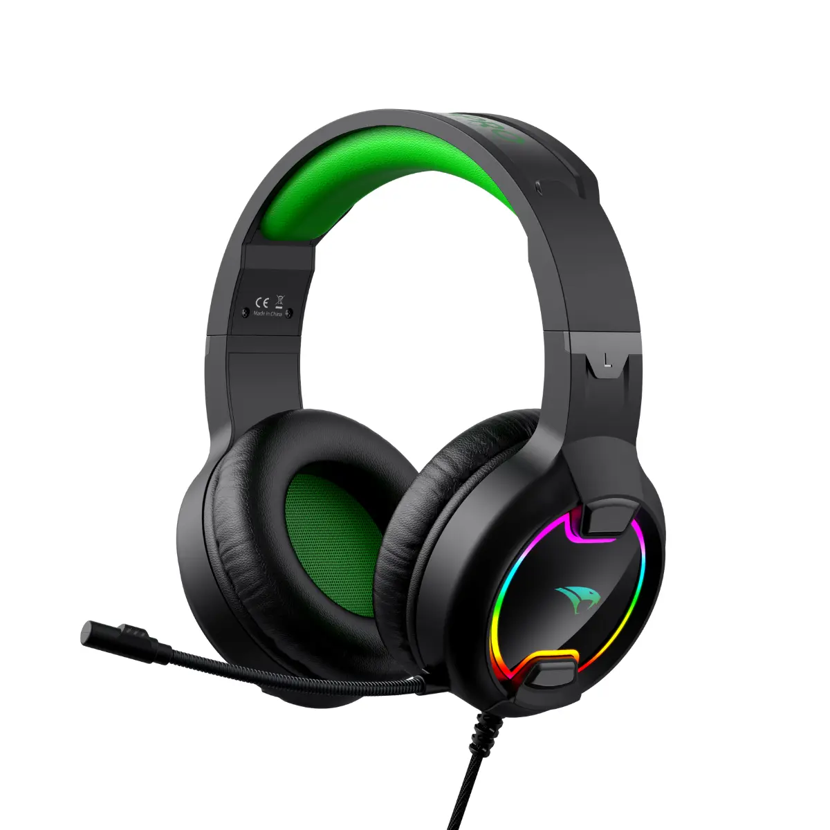 Headset Gamer Viper Pro Mamba RGB USB com Microfone Omnidirecional Removível V1403 Preto - Vivensis