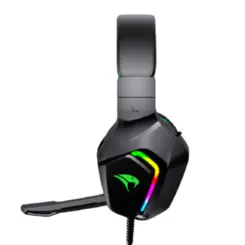 Headset Gamer Viper Pro Naja RGB USB com Microfone Omnidirecional Removível V1404 Preto - Vivensis