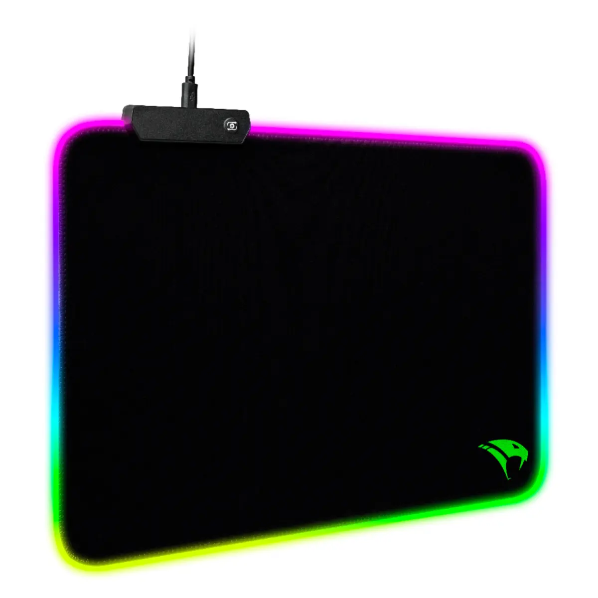 Mousepad Gamer Viper Pro Naja com RGB Grande Antiderrapante Speed Resistente a Água V1406 Preto - Vivensis