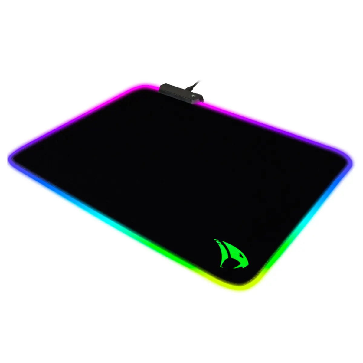 Mousepad Gamer Viper Pro Naja com RGB Grande Antiderrapante Speed Resistente a Água V1406 Preto - Vivensis
