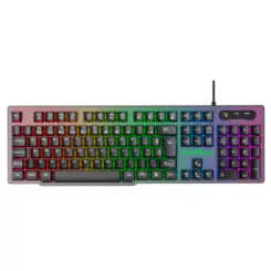 Teclado Gamer Viper Pro Naja Semi Mecânico RGB Retroiluminado ABNT2 Preto - Vivensis