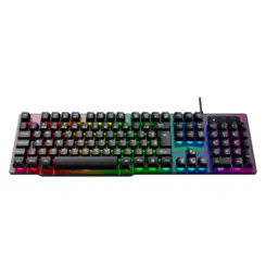 Teclado Gamer Viper Pro Naja Semi Mecânico RGB Retroiluminado ABNT2 Preto - Vivensis