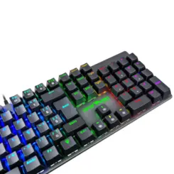Teclado Gamer Viper Pro Mamba Mecânico Retroiluminado RGB Switch Blue ABNT2 V1409 Preto - Vivensis