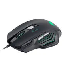 Mouse Gamer Viper Pro Python Óptico 3600 DPIs 05 Botões 4 Velocidades Botão para Disparos Duplos USB V1410 Preto - Vivensis