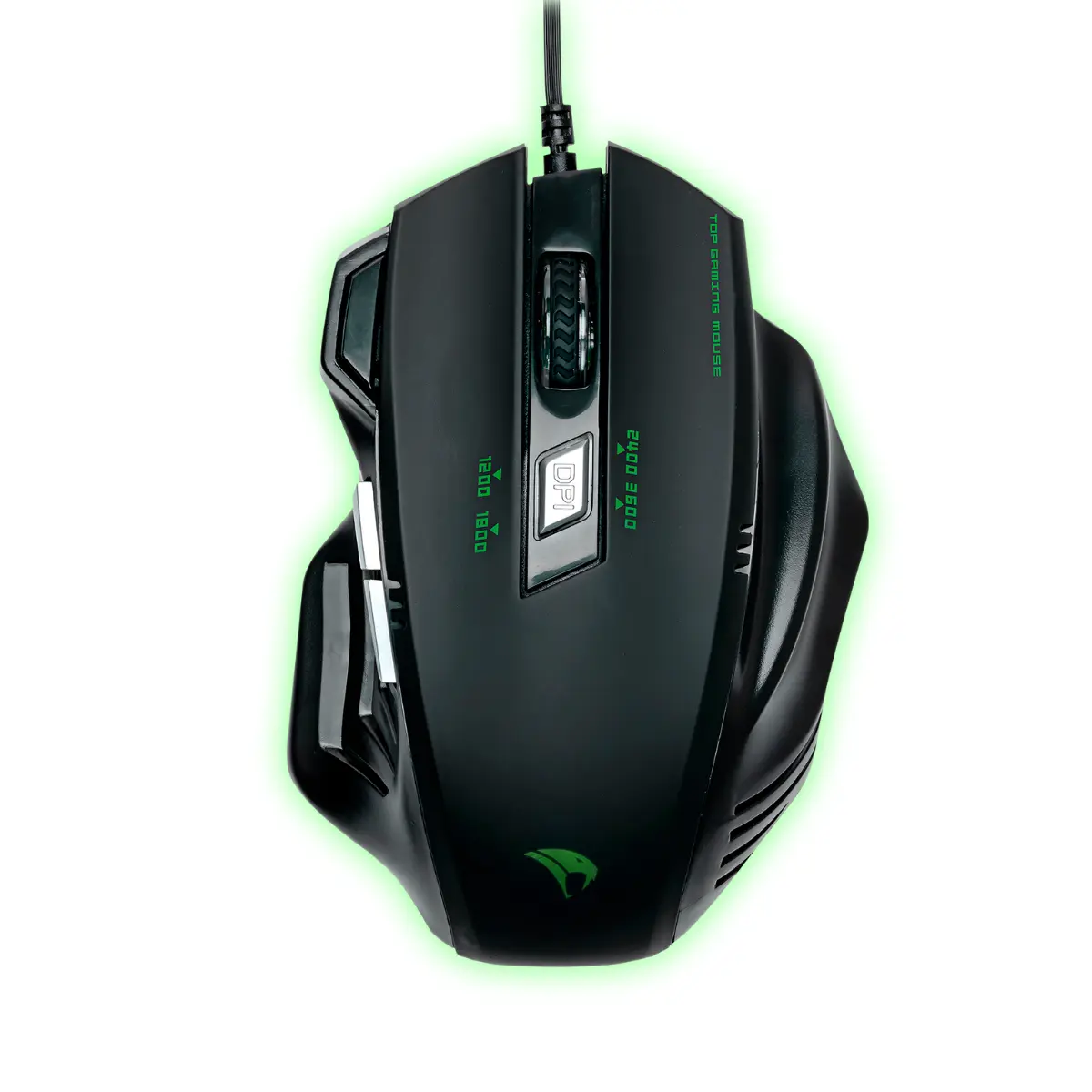 Mouse Gamer Viper Pro Python Óptico 3600 DPIs 05 Botões 4 Velocidades Botão para Disparos Duplos USB V1410 Preto - Vivensis