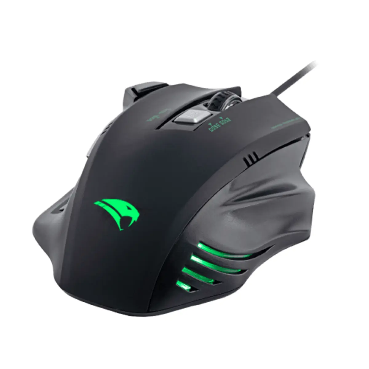 Mouse Gamer Viper Pro Python Óptico 3600 DPIs 05 Botões 4 Velocidades Botão para Disparos Duplos USB V1410 Preto - Vivensis