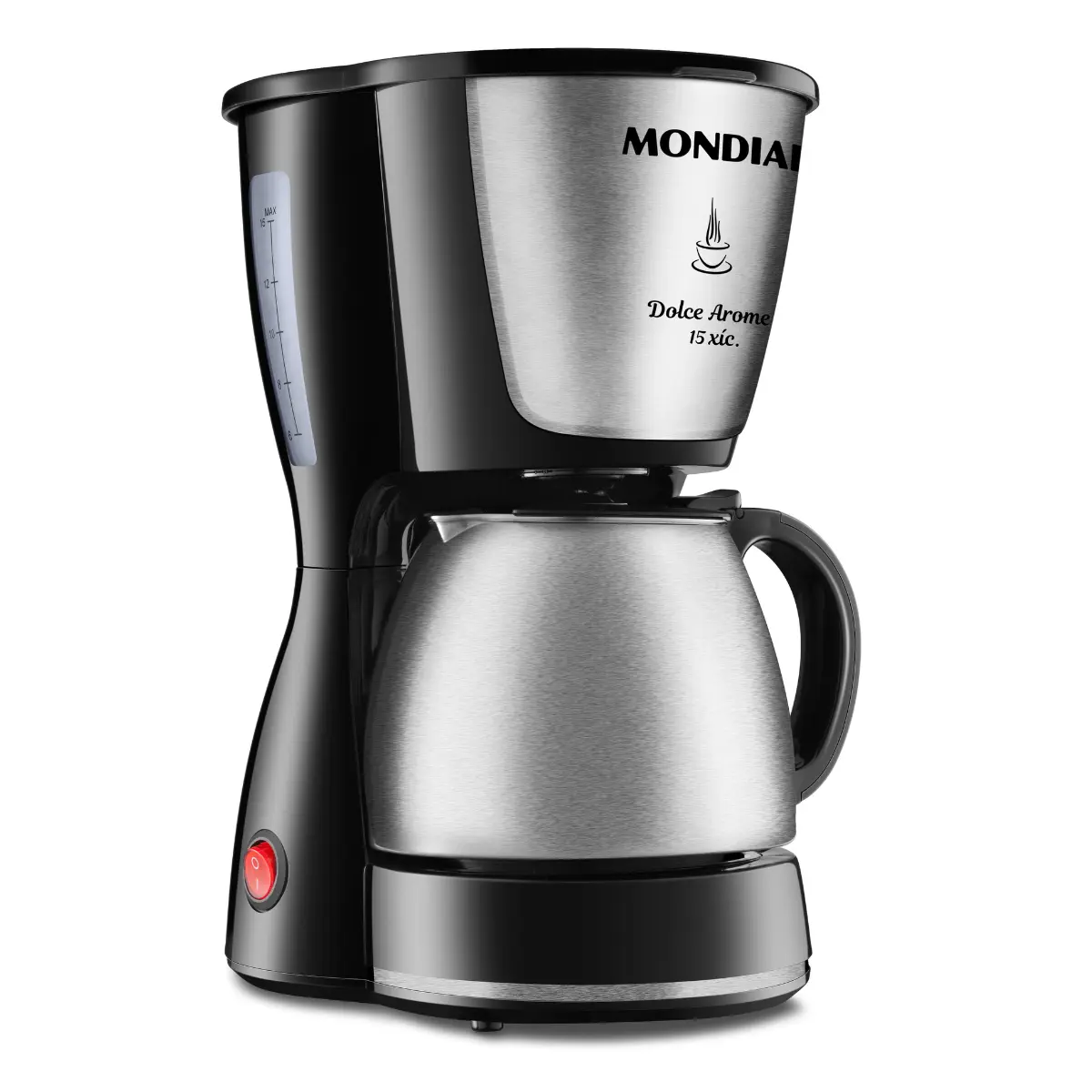 Cafeteira Elétrica Dolce Arome 15XIC C-34JI-15X 127v Inox/Preto - Mondial