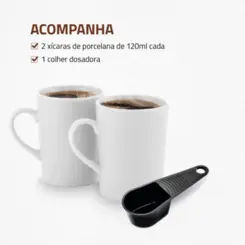 Cafeteira com 02 Xícaras Smart Coffee Filtro Permanente C-42-2X-RI 127v Vermelho - Mondial