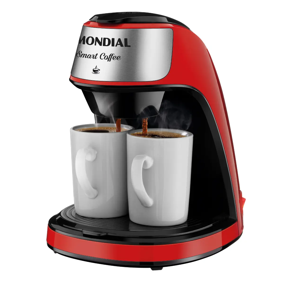 Cafeteira com 02 Xícaras Smart Coffee Filtro Permanente C-42-2X-RI 127v Vermelho - Mondial