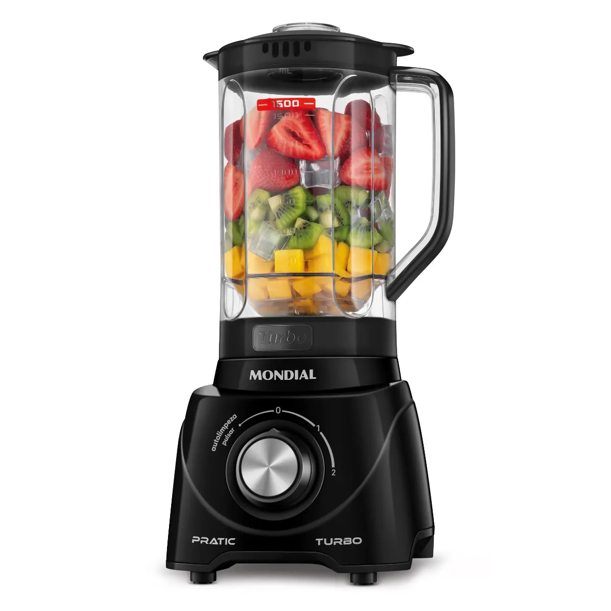 Liquidificador Pratic Turbo 2,2L L-98-B 127v Preto - Mondial