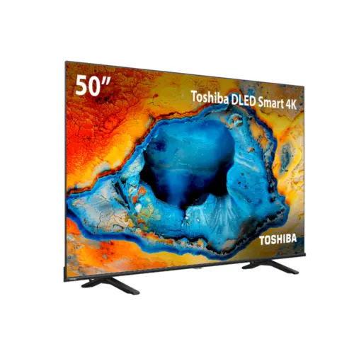 Smart TV 50" Vidaa 4K DLED, HDMI, 2 USB, Wi-Fi TB029M Bivolt Preto - Toshiba