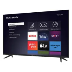 Smart TV 43'' Roku FHD DLED, Wi-fi, 3 HDMI, Compatível com Alexa e Google Home TL056M Bivolt Preta - Multilaser