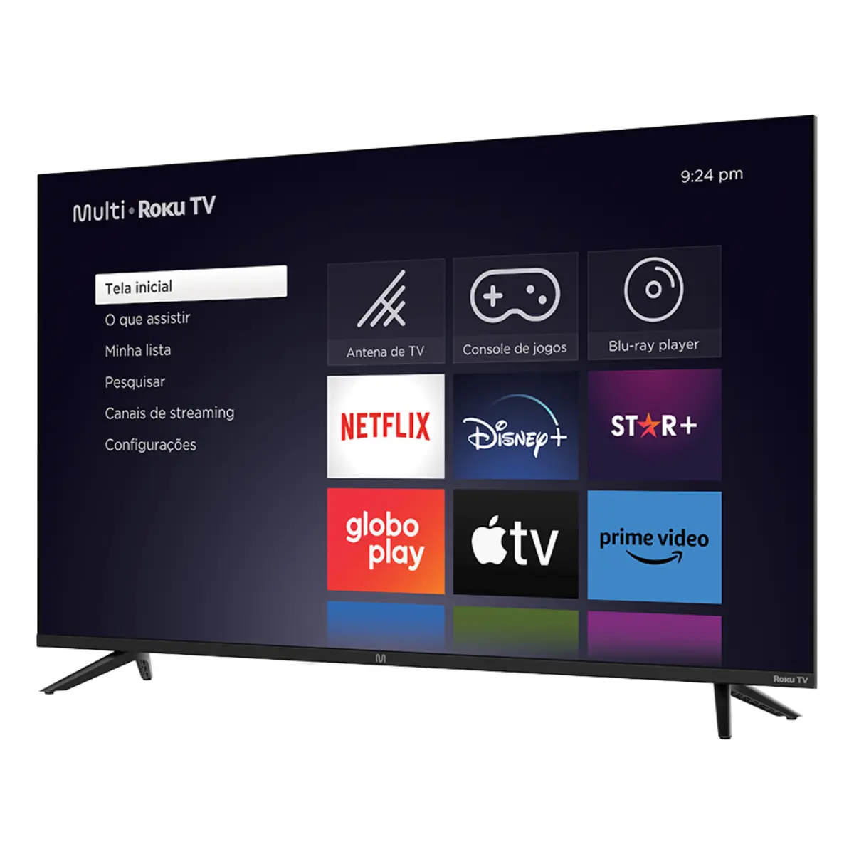 Smart TV 43'' Roku FHD DLED, Wi-fi, 3 HDMI, Compatível com Alexa e