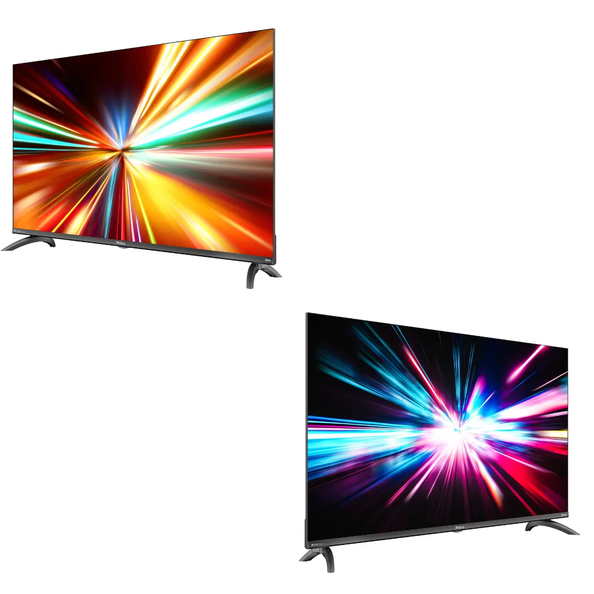 Smart TV 40" Roku LED, Dolby Audio, Entradas USB e HDMI PTV40M9GR2CGB Cinza - Philco