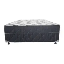 Cama Box Iara Premium Casal Conjugada 44X188X138 Florido/Branco/Grafite - Marjom